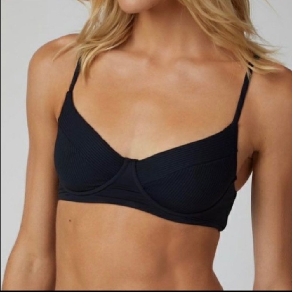 New Boys+Arrows Black Bikini Top